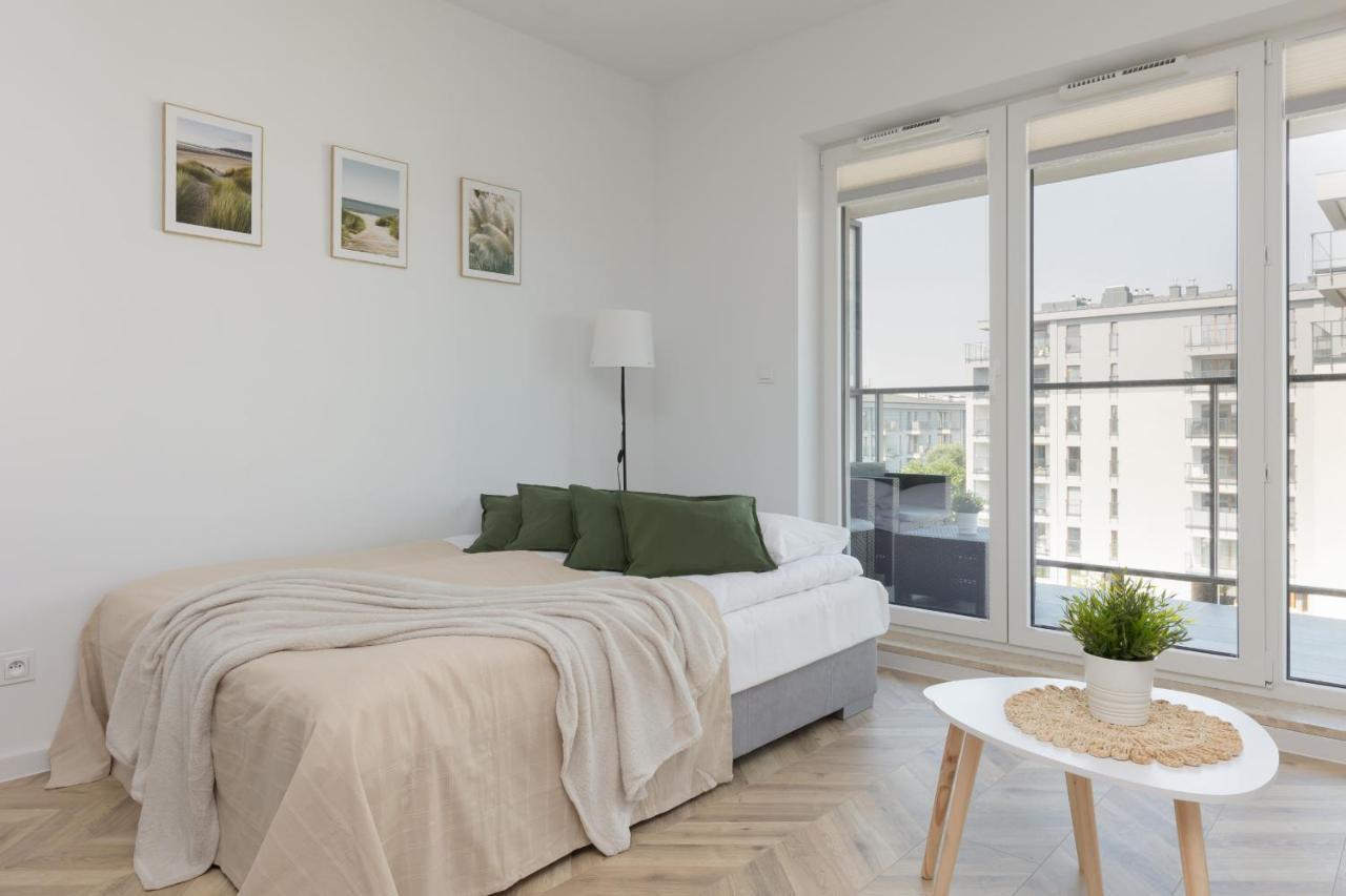 Ursus Sunny Studio For 4 Guests With Parking & Balcony By Noclegi Renters Warschau Buitenkant foto